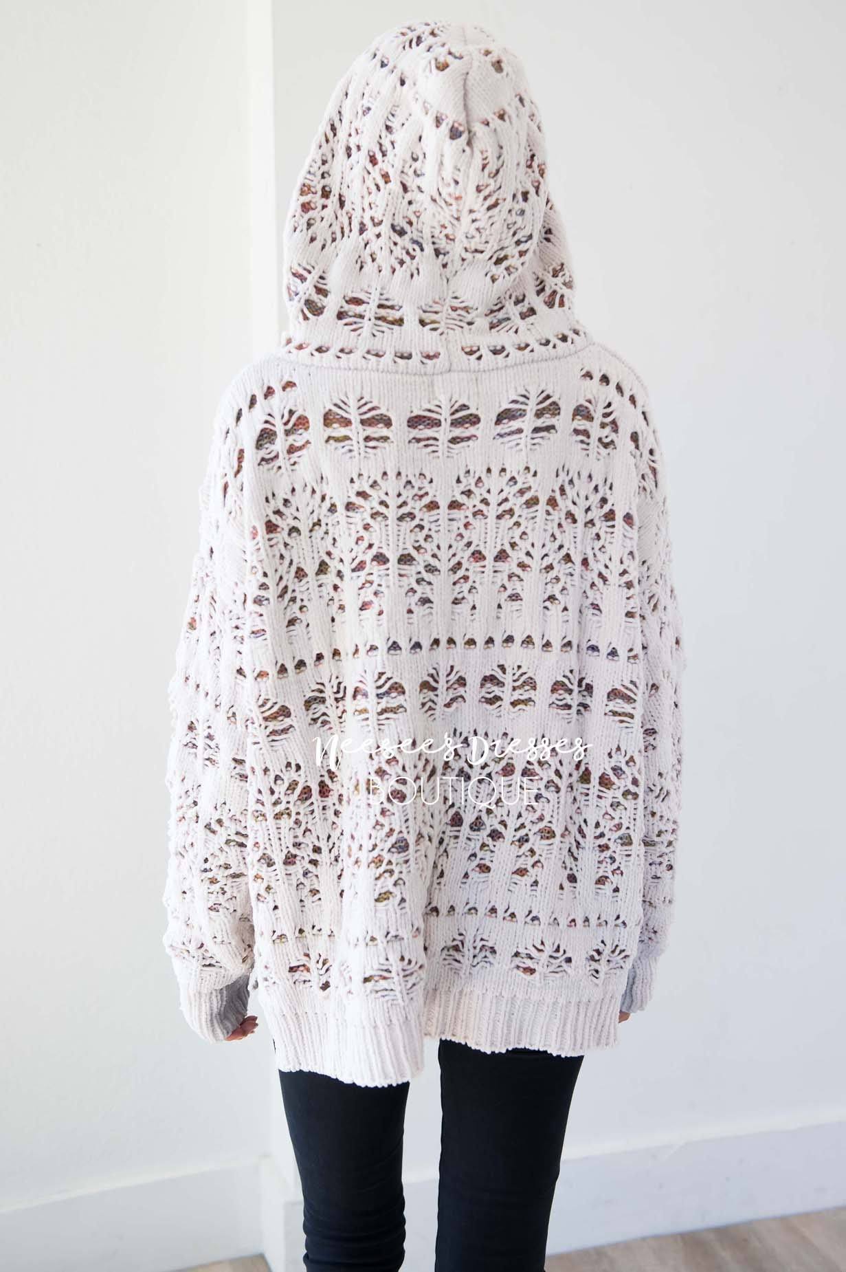Like A Dream Knit Pull Over Hoodie Tops vendor-unknown 