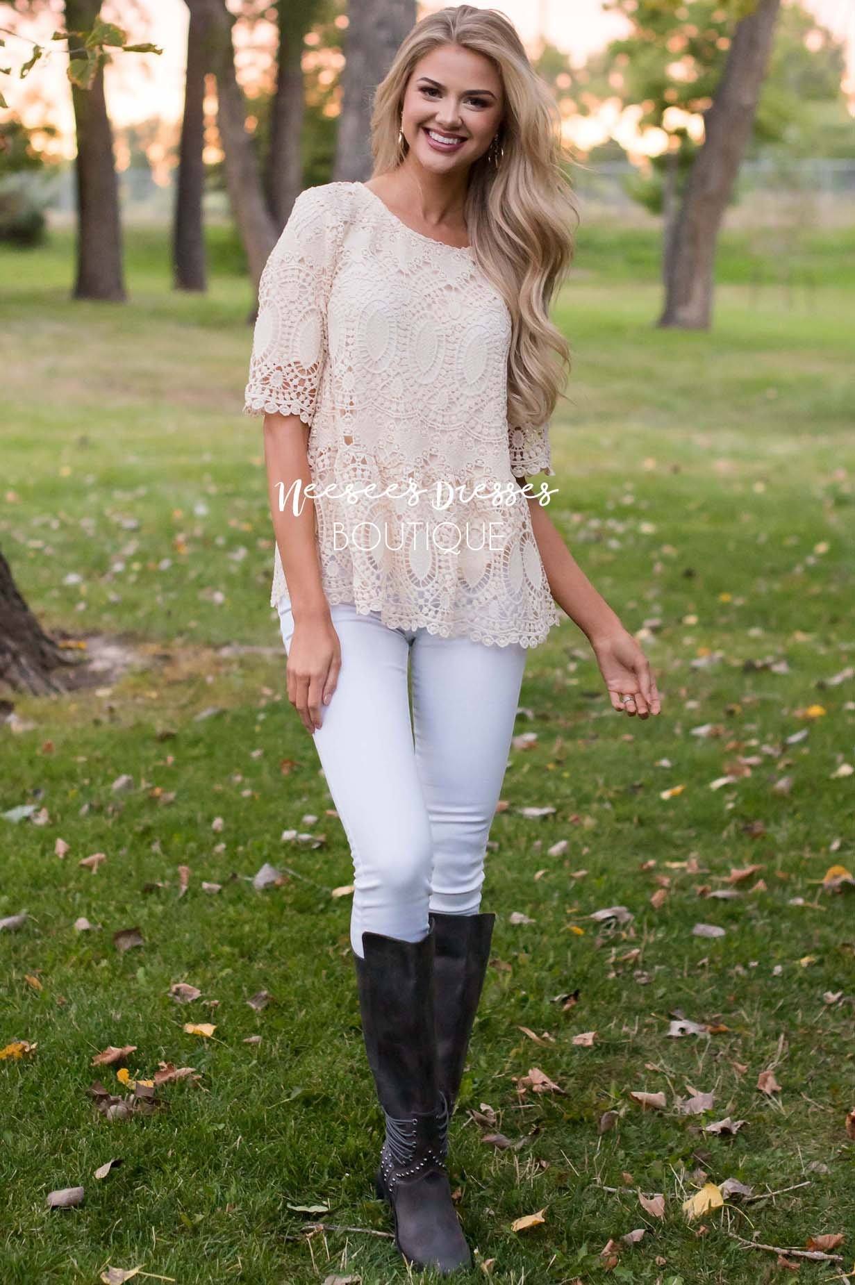 You're So Enchanting Lace Top Tops vendor-unknown 