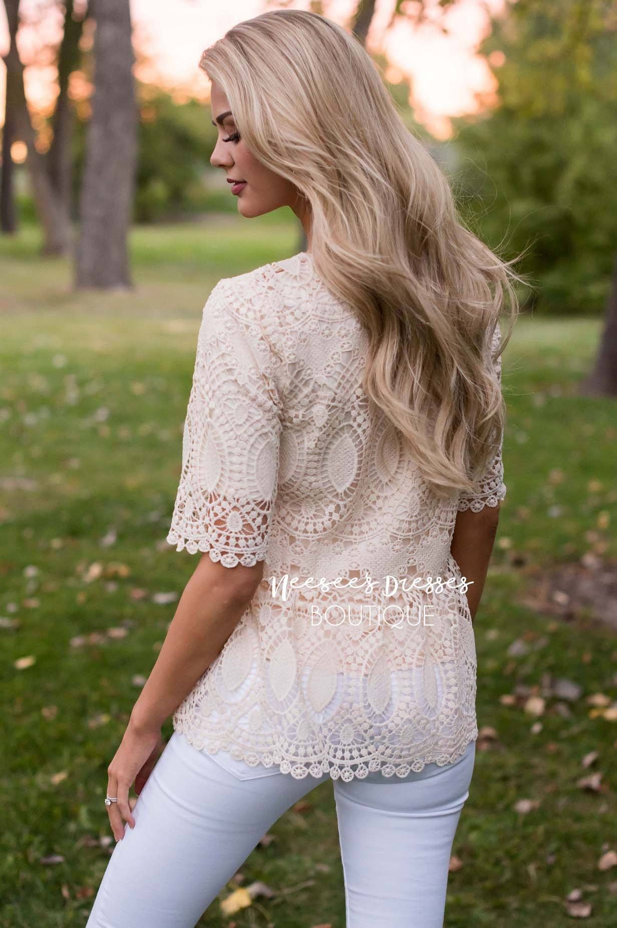 You're So Enchanting Lace Top Tops vendor-unknown 