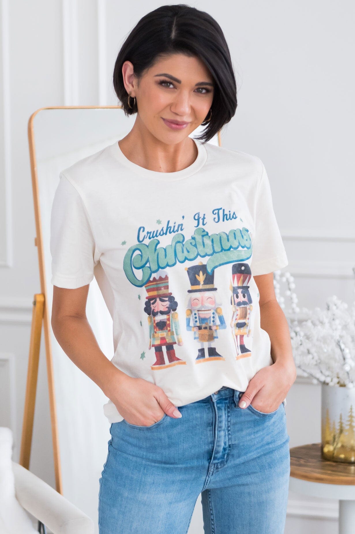 Cute Nutcracker Modest Graphic Tee Modest Dresses vendor-unknown 