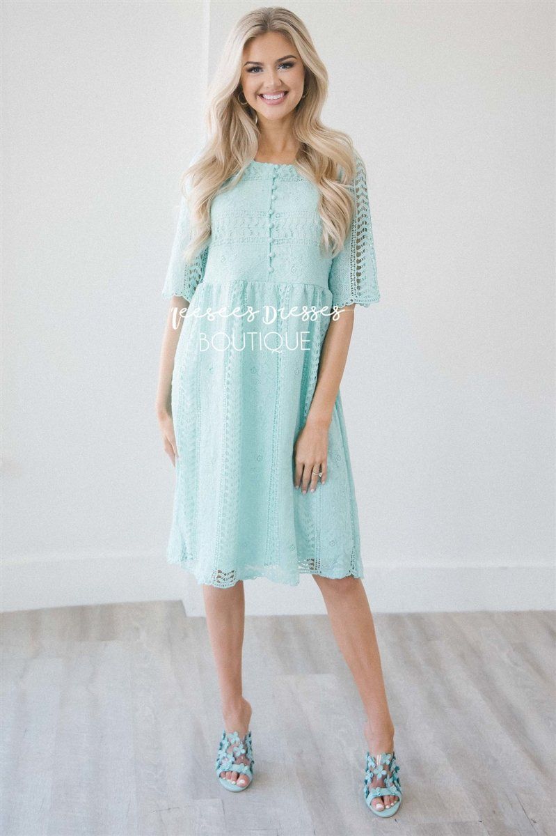 Love At First Sight- Nursing Friendly Modest Dresses vendor-unknown 
