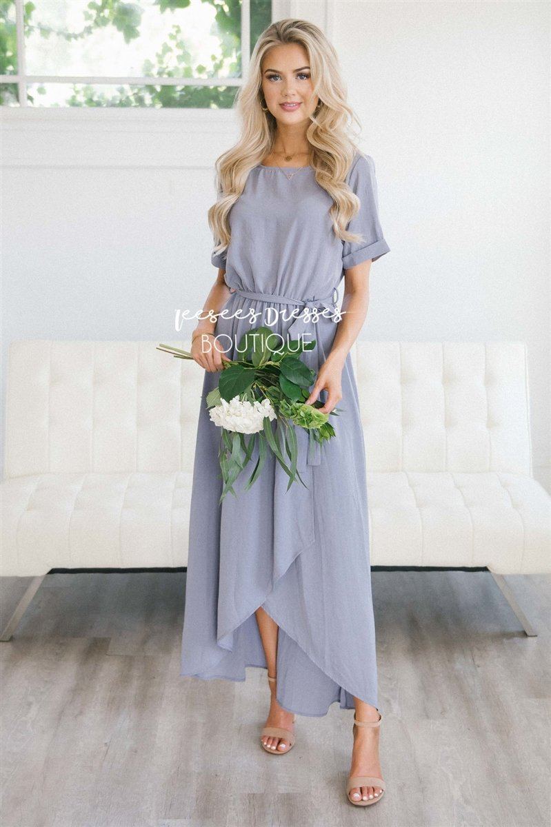 The Maleah Modest Dresses vendor-unknown Dusty Lilac S 