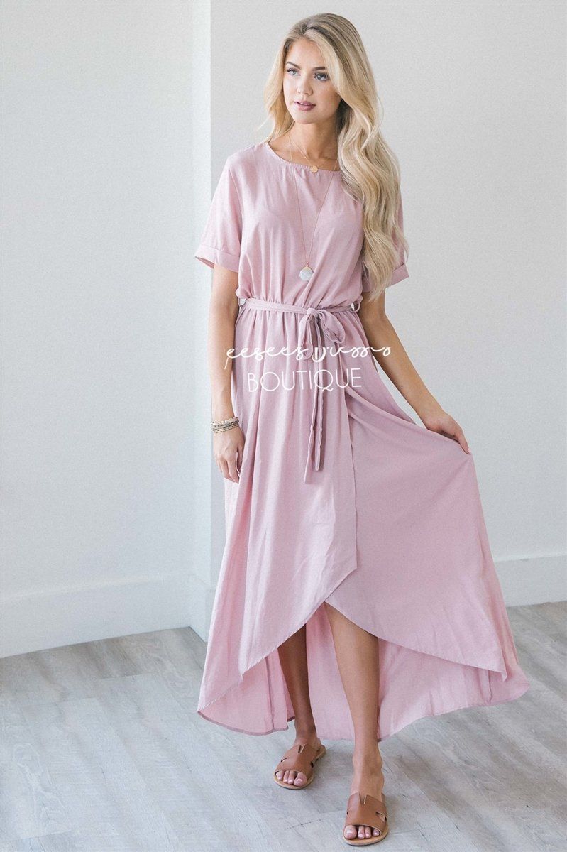 The Maleah Modest Dresses vendor-unknown Soft Pink S 