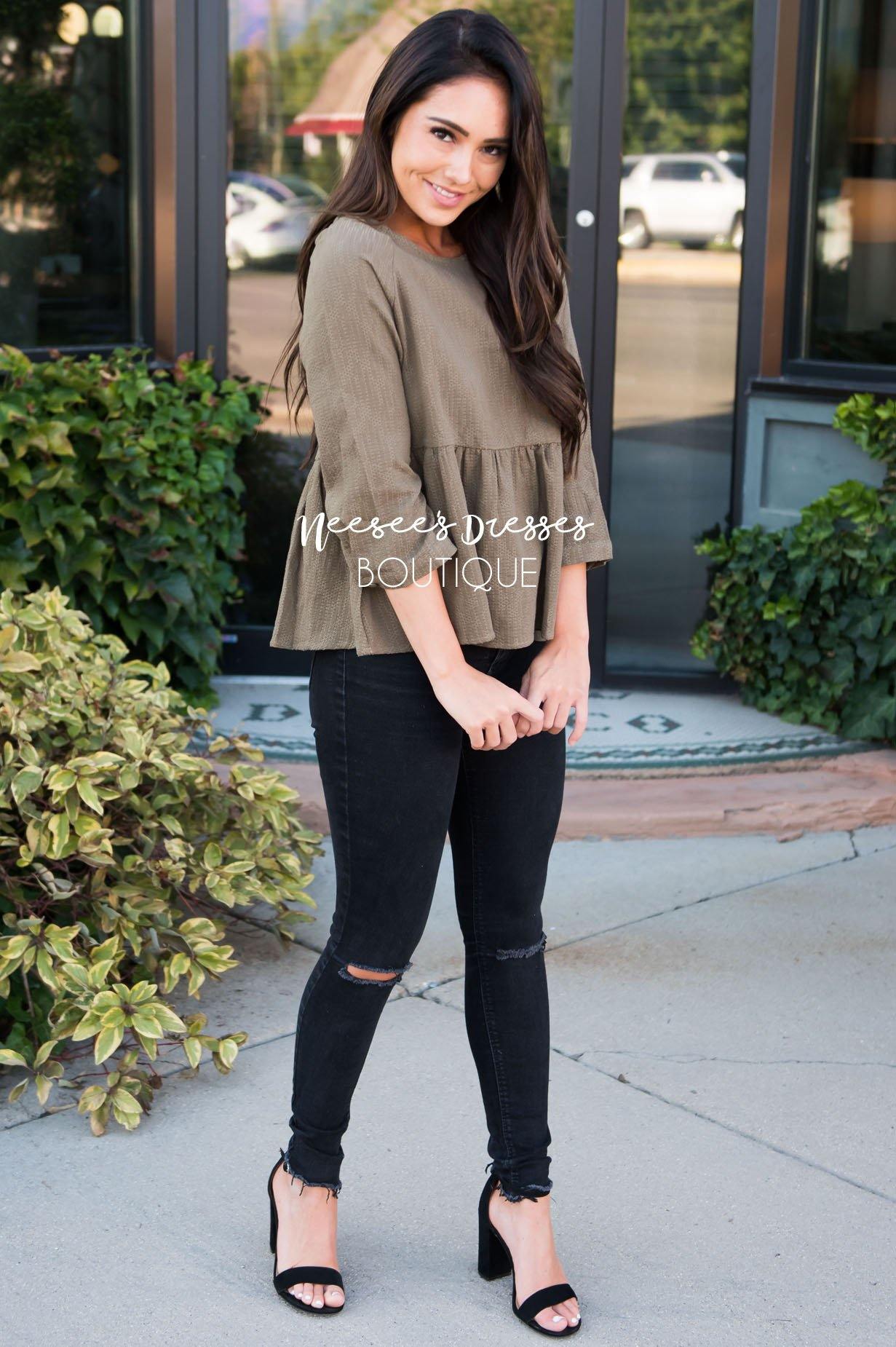 Daring Darling Blouse Modest Dresses vendor-unknown 