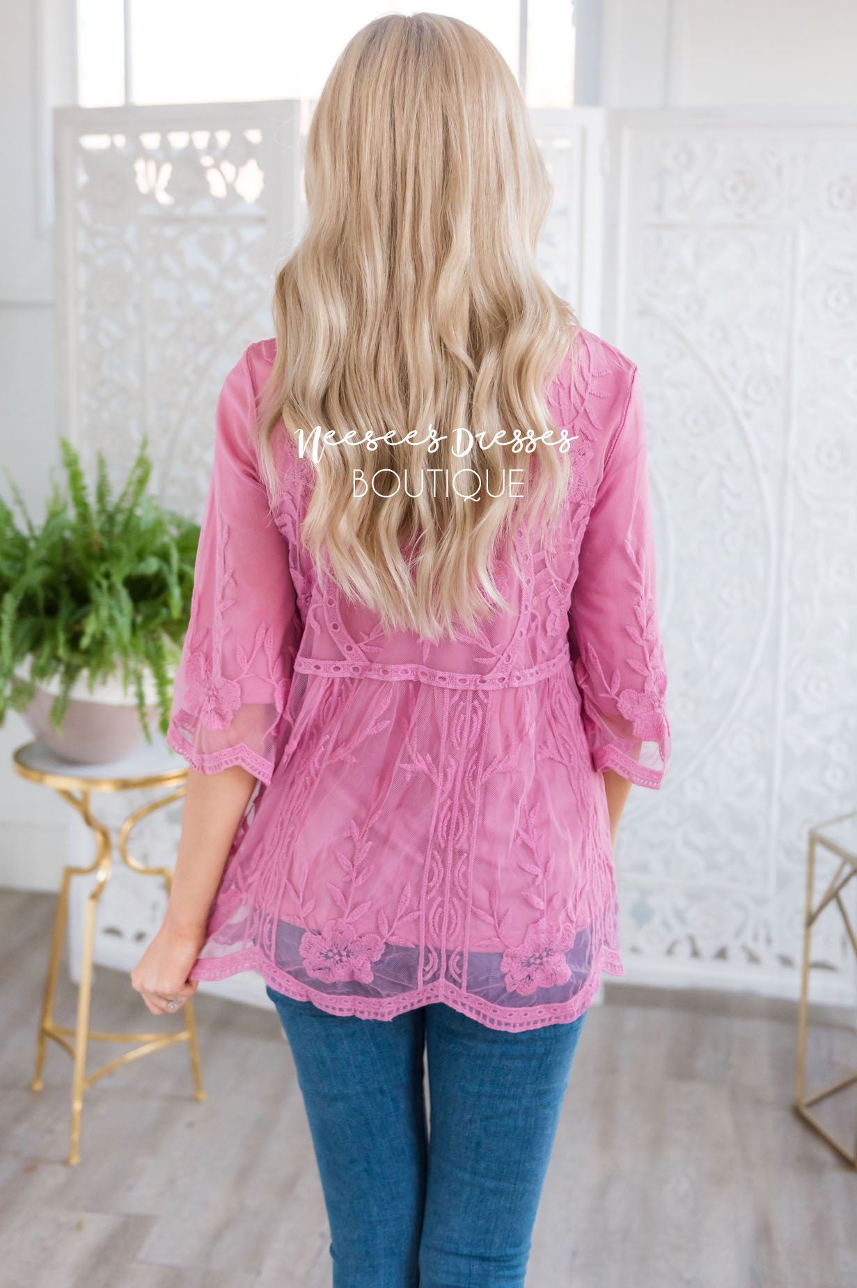 Day Dreamer Lace Blouse Tops vendor-unknown 