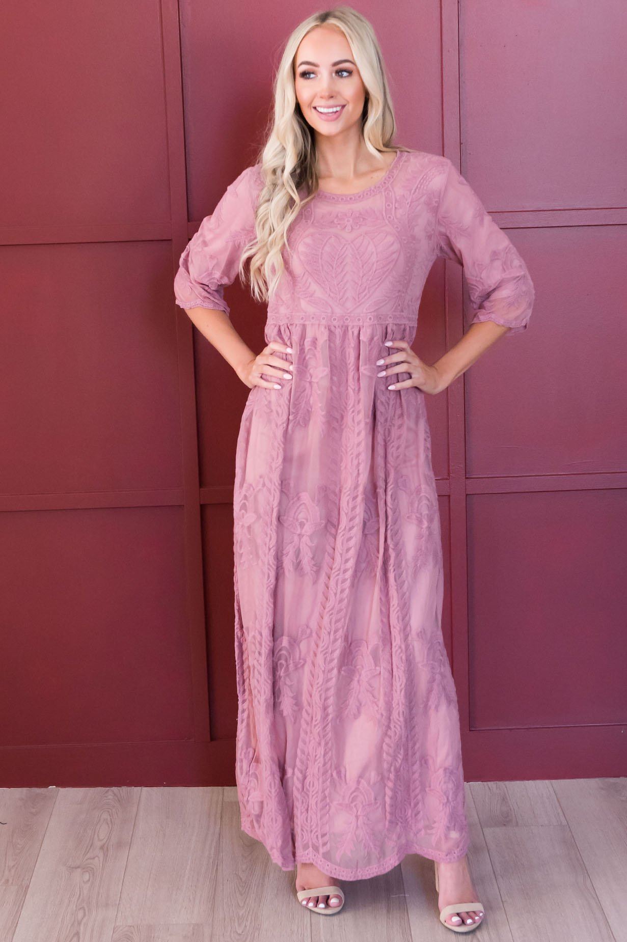 The Day Dreamer Full Length Dress Modest Dresses vendor-unknown 