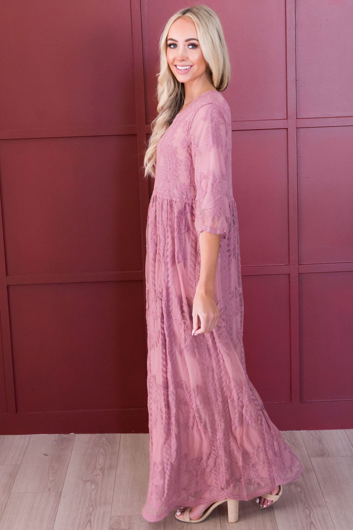 The Day Dreamer Full Length Dress Modest Dresses vendor-unknown 