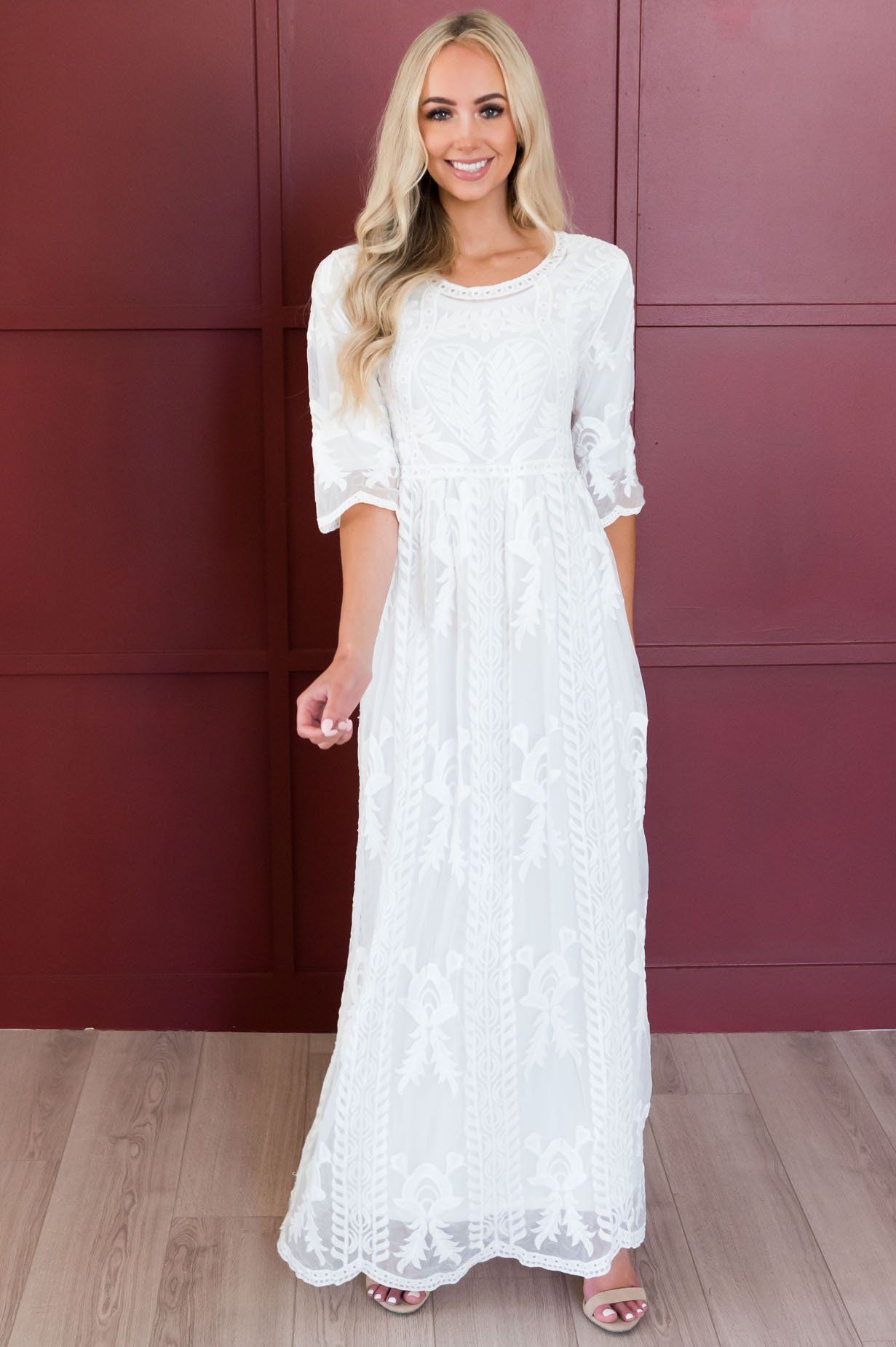 The Day Dreamer Full Length Dress Modest Dresses vendor-unknown 