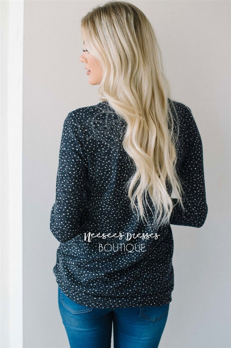 Falling Snow Plaid Reindeer Sweater Tops vendor-unknown 