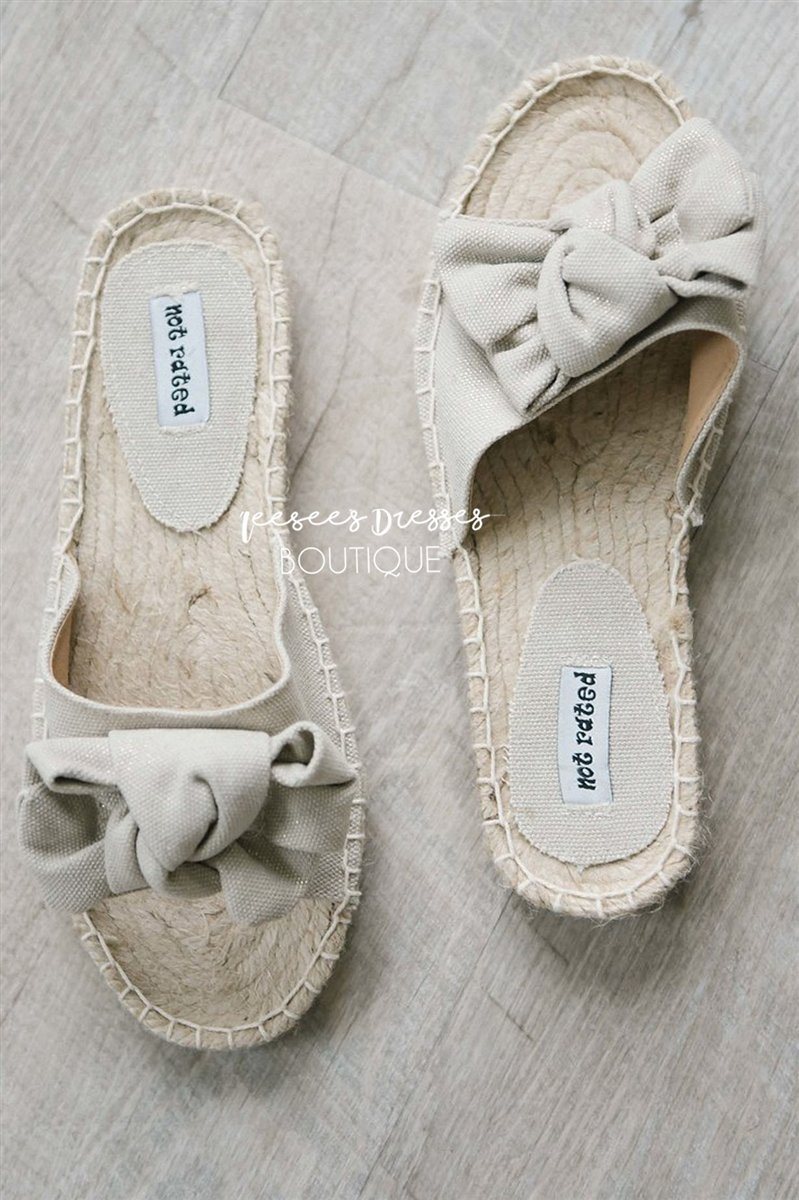 Erra Bow Detail Slides Accessories & Shoes vendor-unknown 