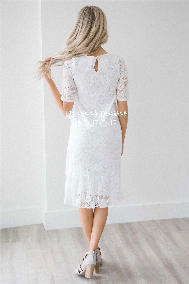 Summer Bride Tiered Ruffle Dress Modest Dresses vendor-unknown 