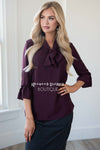 Risk It All Bell Sleeve Blouse Tops vendor-unknown