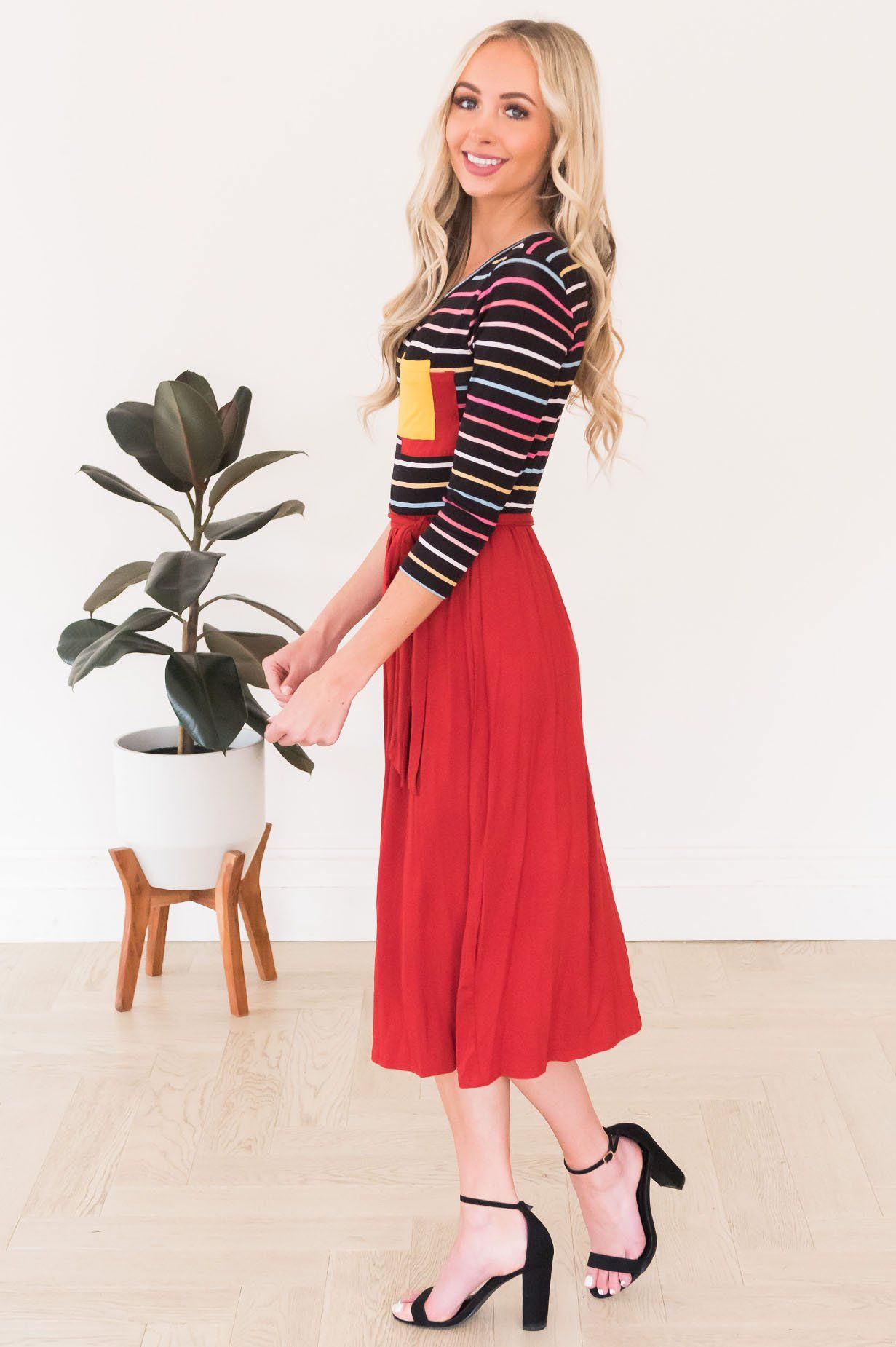 The Tiana Double Pocket Modest Dresses vendor-unknown 