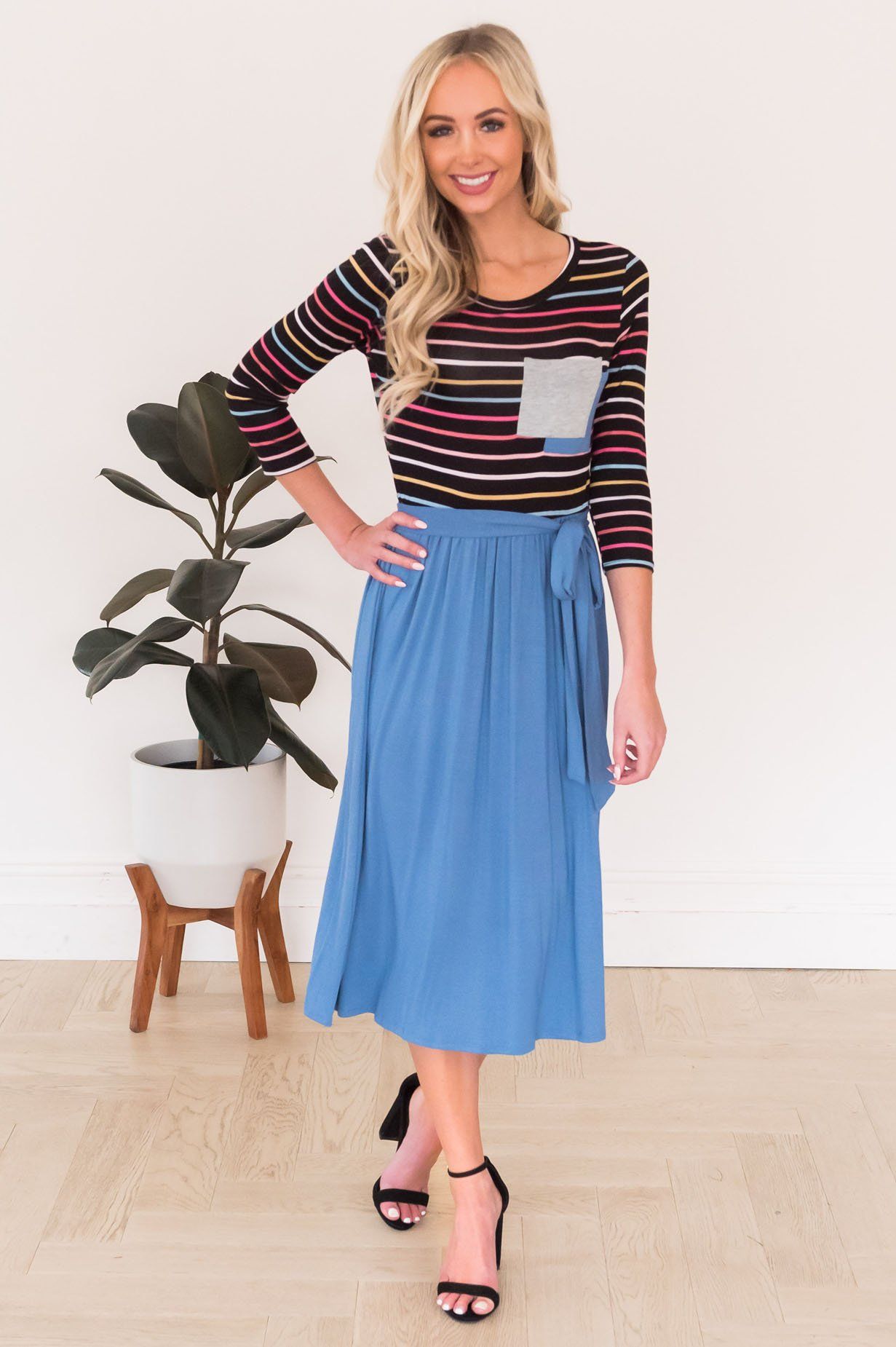 The Tiana Double Pocket Modest Dresses vendor-unknown 