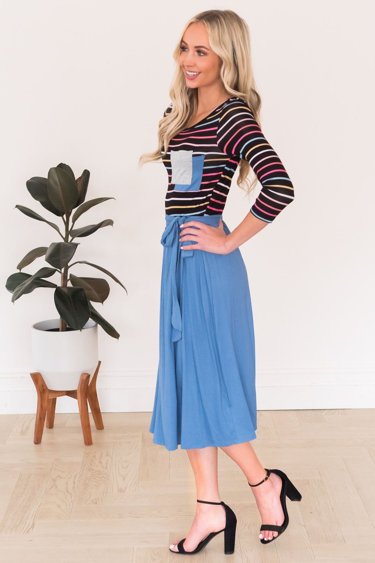 The Tiana Double Pocket Modest Dresses vendor-unknown 