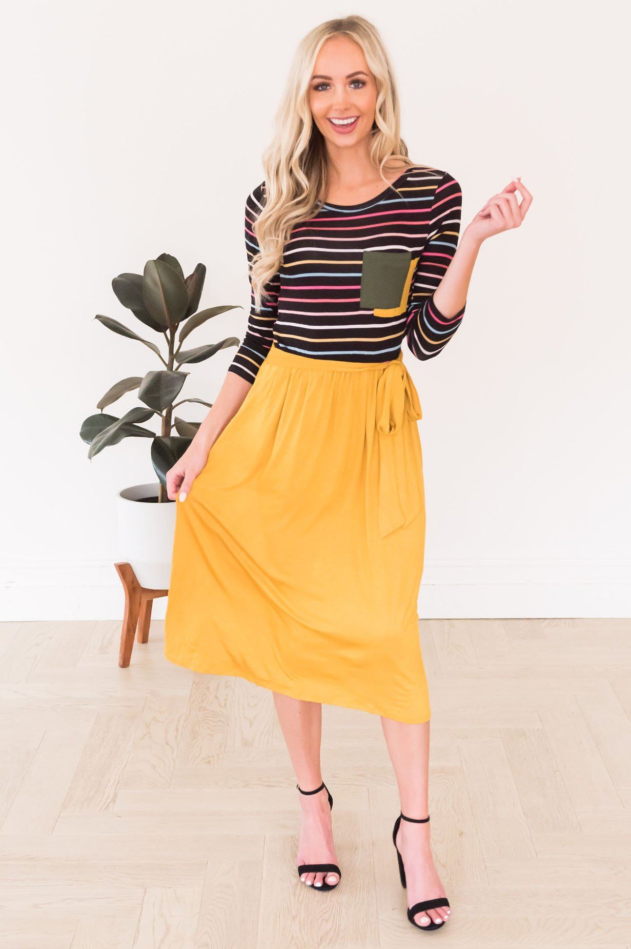 The Tiana Double Pocket Modest Dresses vendor-unknown 