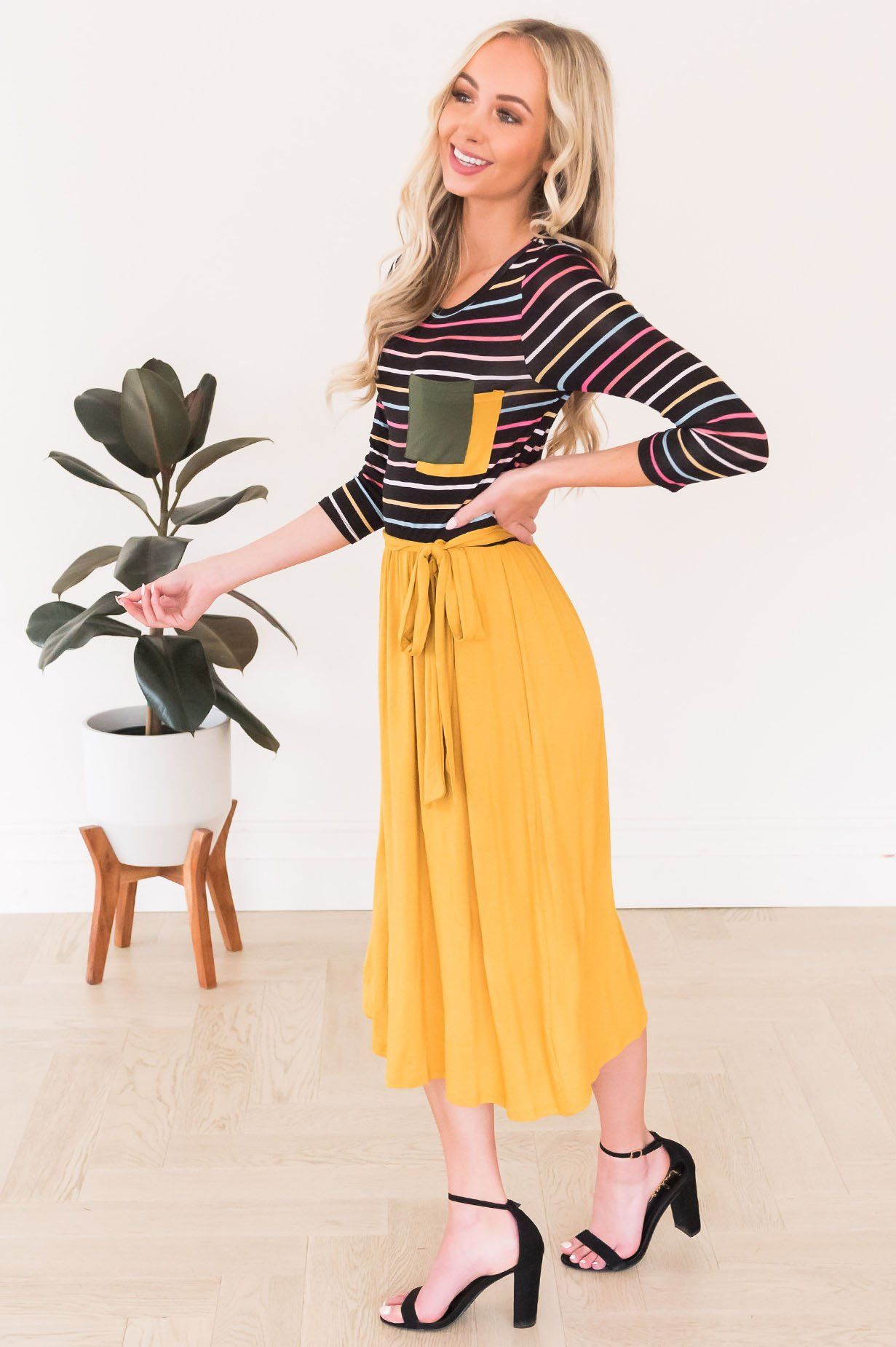 The Tiana Double Pocket Modest Dresses vendor-unknown 