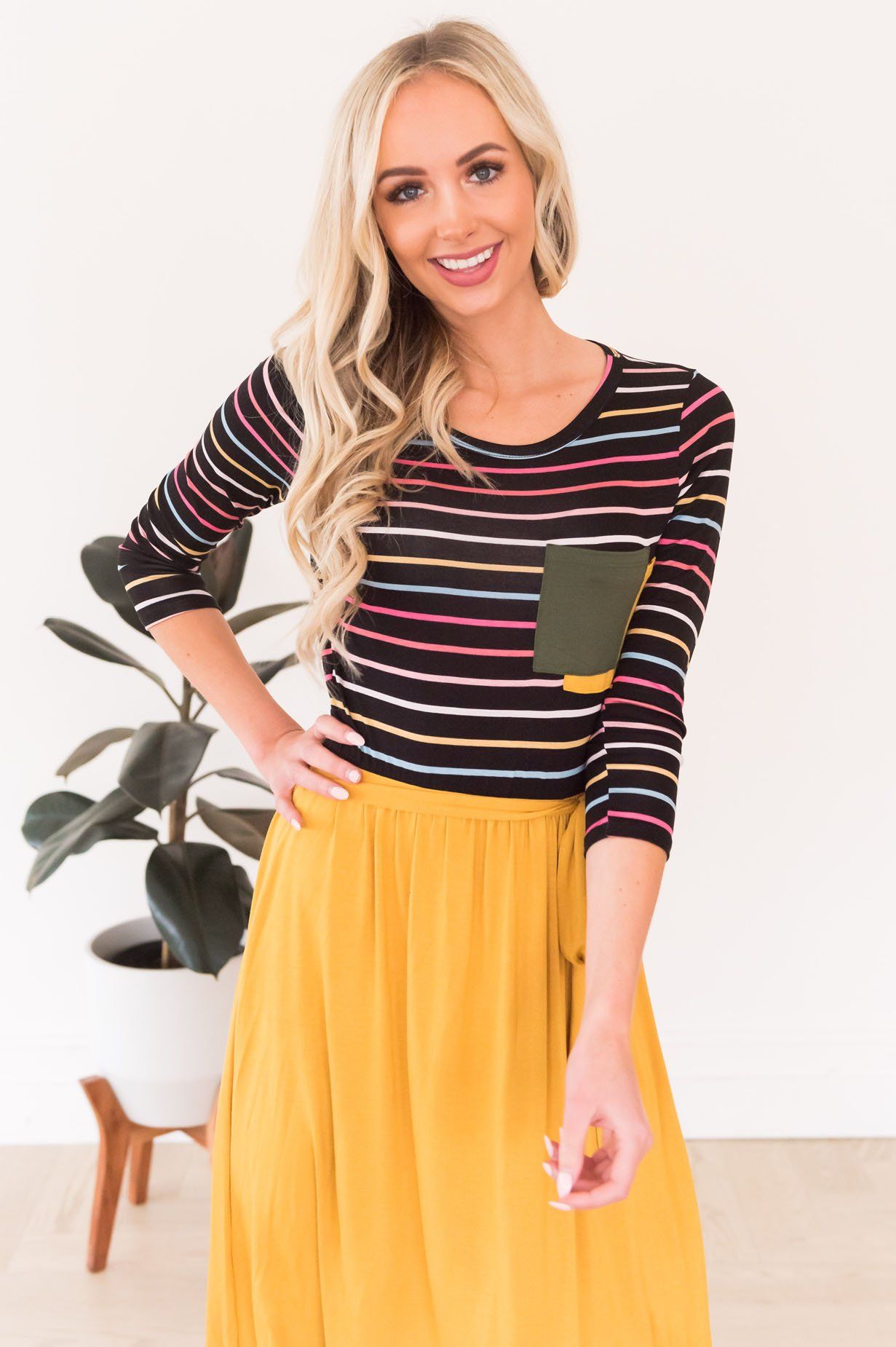 The Tiana Double Pocket Modest Dresses vendor-unknown 