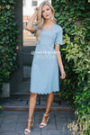 The Carolyn Scallop Hem Dress Modest Dresses vendor-unknown