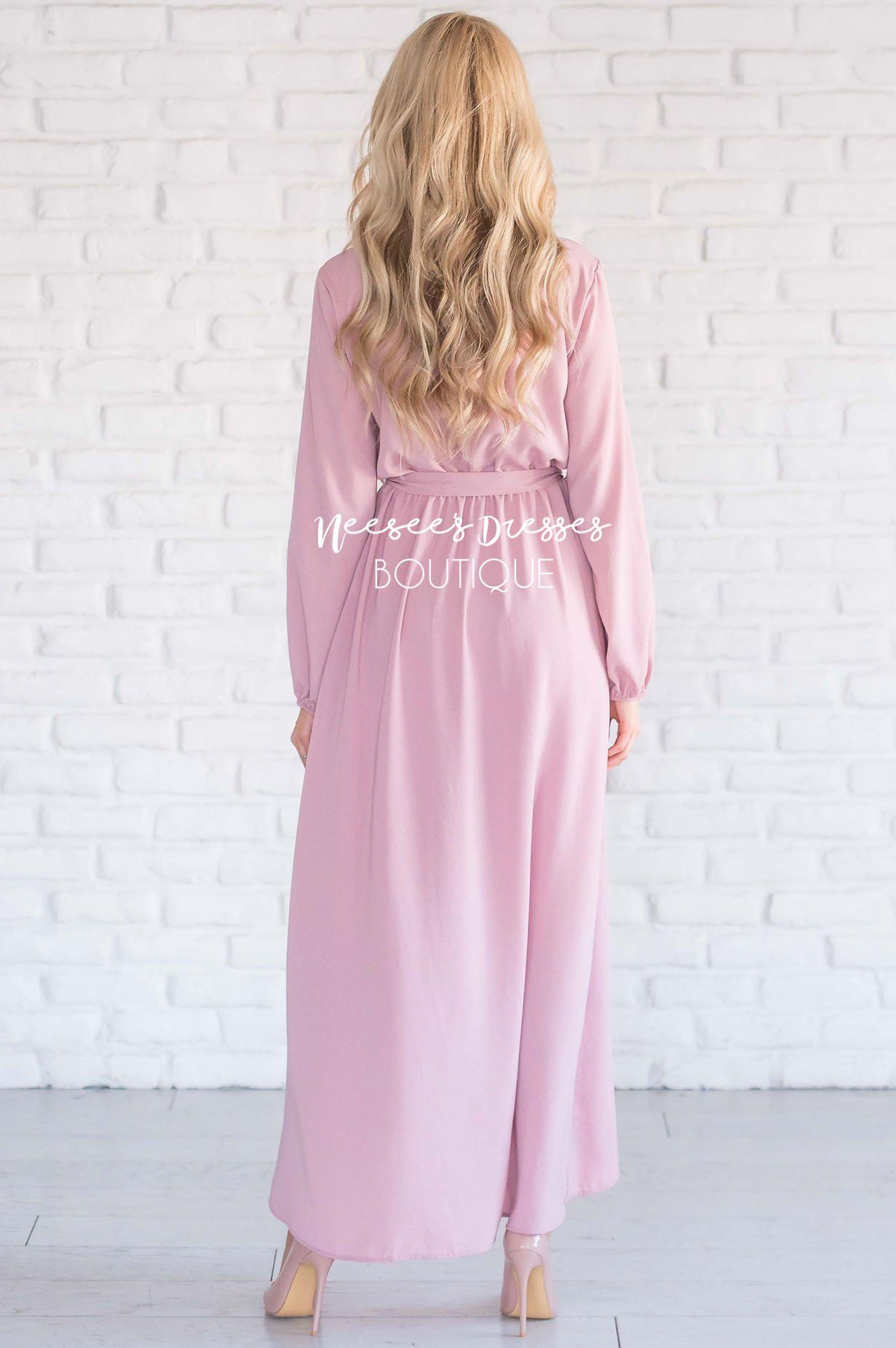 The Maleah - Long Sleeves Modest Dresses vendor-unknown 
