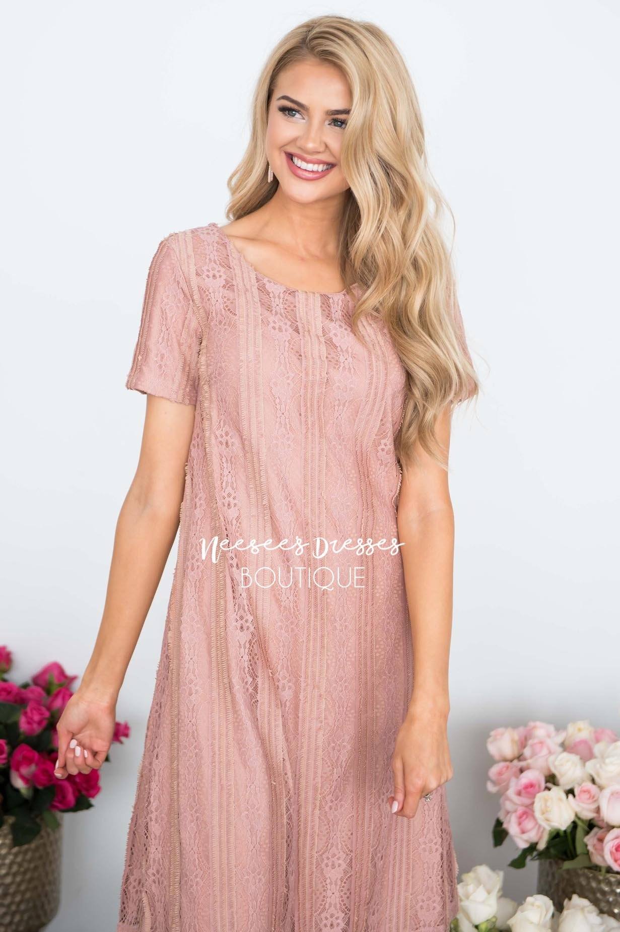 The Elise Lace Dress Modest Dresses vendor-unknown 