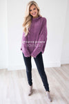 Soft Chenille Contrast Stitch Knit Sweater Tops vendor-unknown