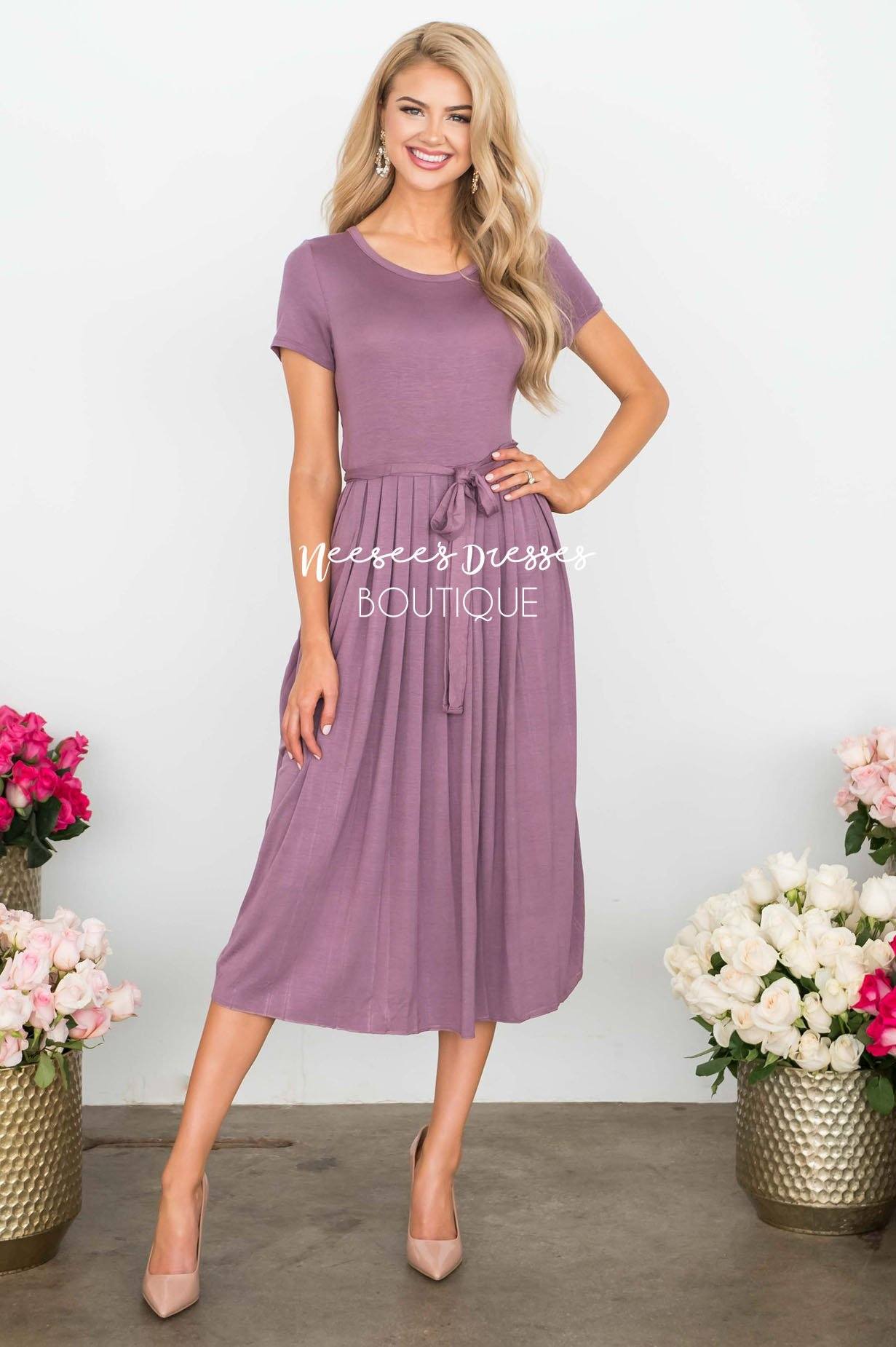 The Molly Pleats Dress Modest Dresses vendor-unknown 