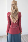 Since I Met You Ruffle Neck Blouse Tops vendor-unknown