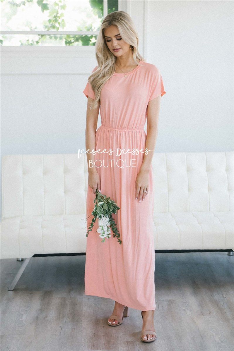The Harlyn Short Sleeve Maxi Modest Dresses vendor-unknown 