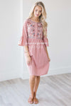 The Ali Modest Dresses vendor-unknown Dusty Pink S