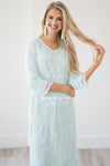 Day Dreamer Lace Dress in Pastel Mint Modest Dresses vendor-unknown