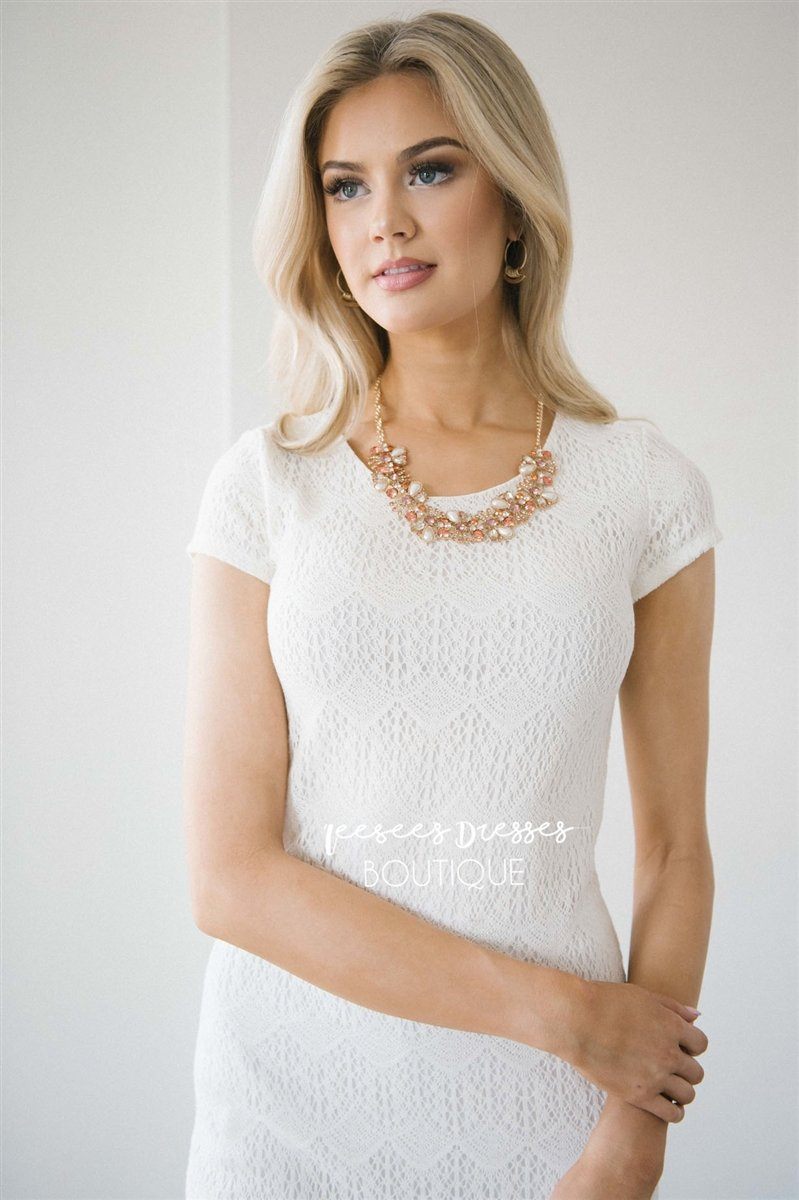 Peaceful Lace Dress Modest Dresses vendor-unknown 