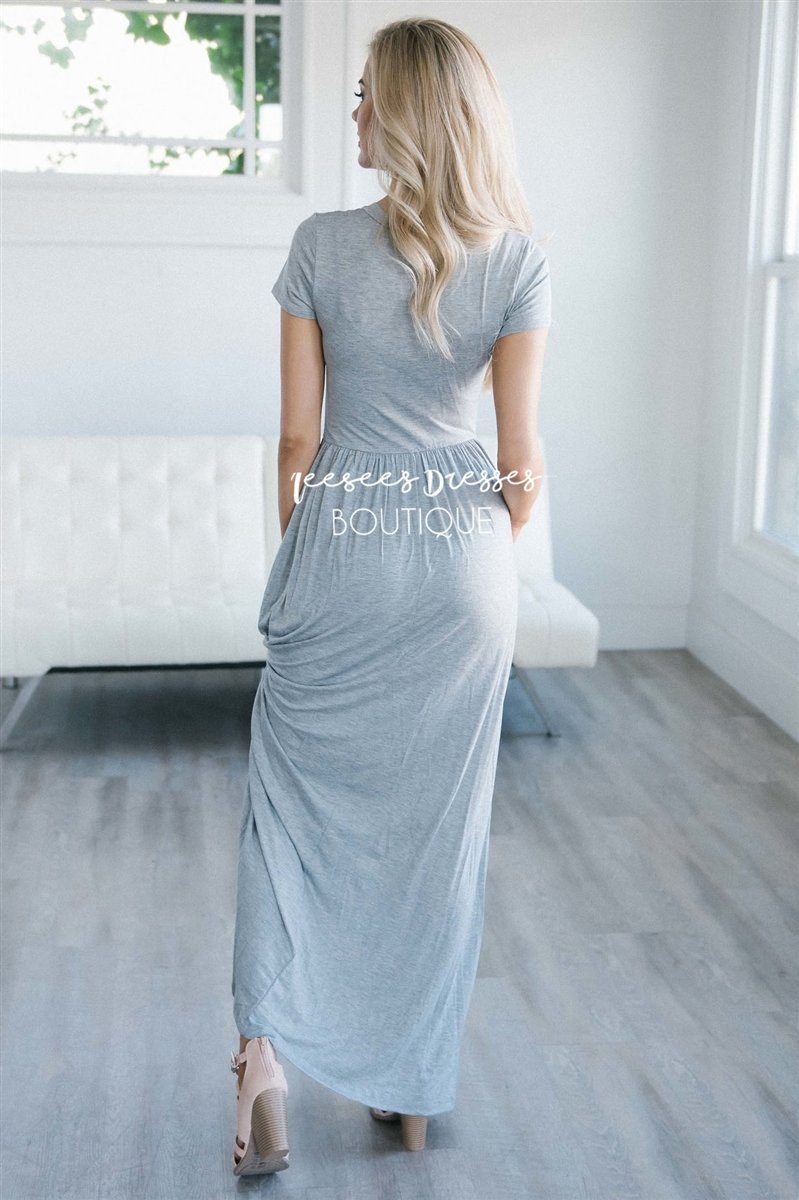 The Luella V Neck Maxi Dress Modest Dresses vendor-unknown 