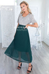 Elegance Pleat Maxi Skirt Modest Dresses vendor-unknown