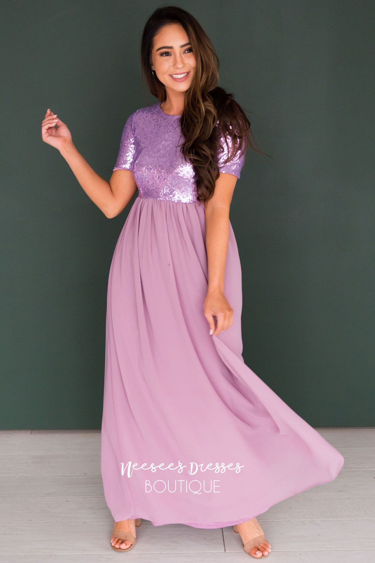 The Elsa in Lilac Modest Dresses vendor-unknown 