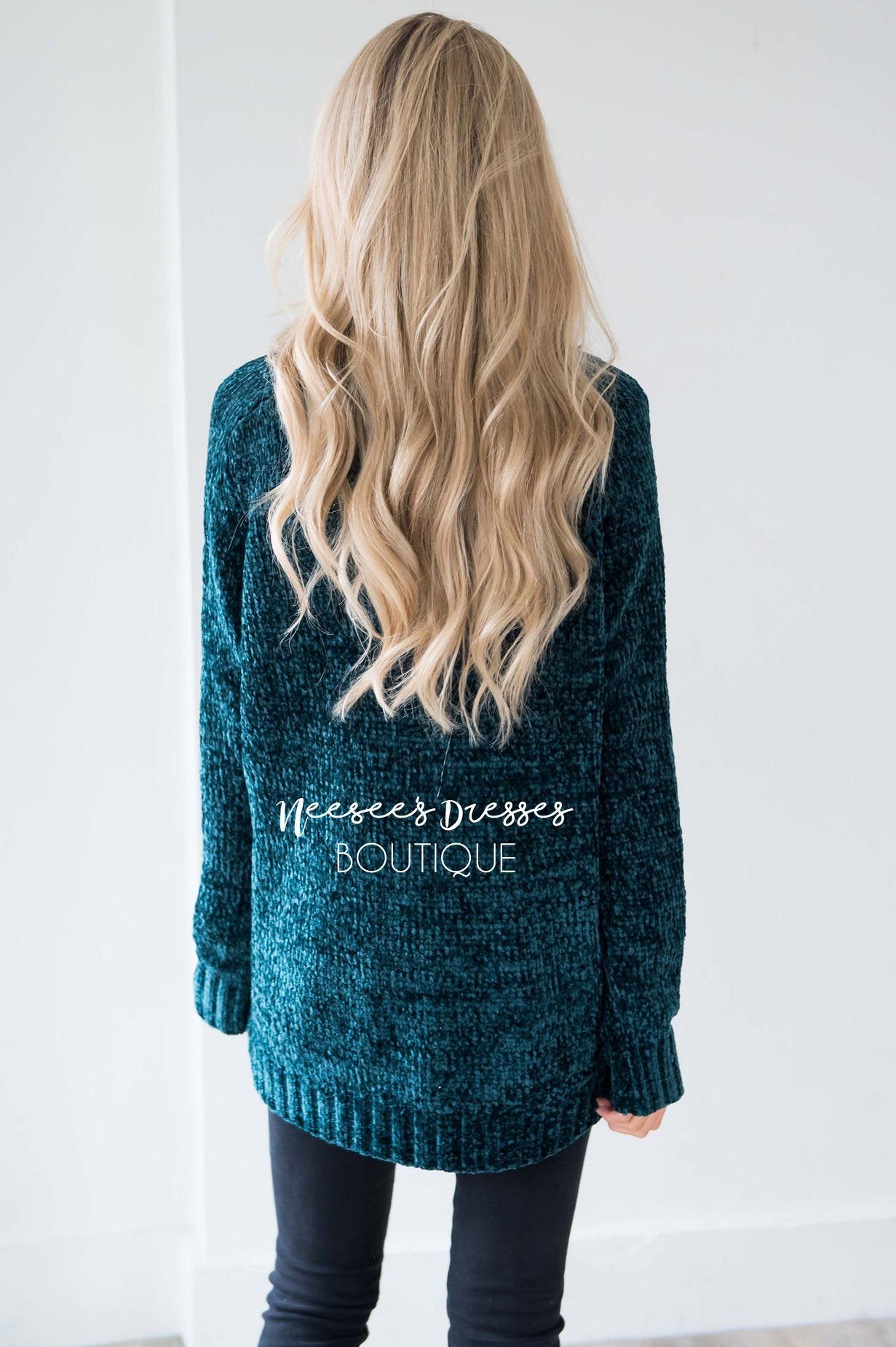 Afraid To Fall Chenille Knit Sweater Tops vendor-unknown 
