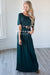 The Ritchie 3/4 Length Sleeve Maxi Dress