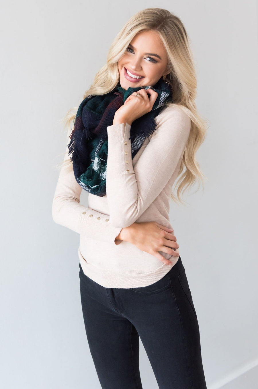 Cozy Up With You Plaid Scarf