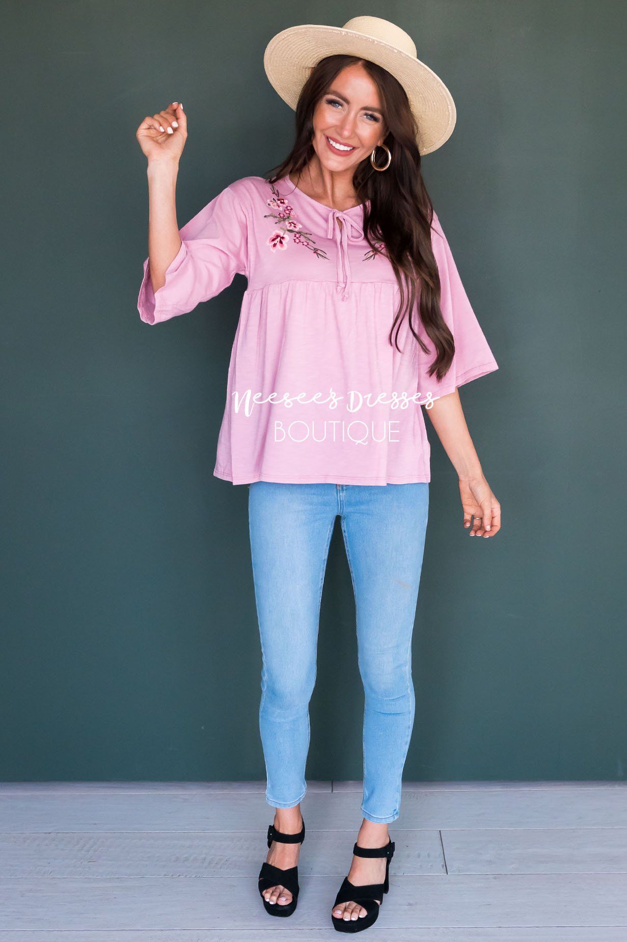 Enchanted Heart Baby Doll Top Tops vendor-unknown 