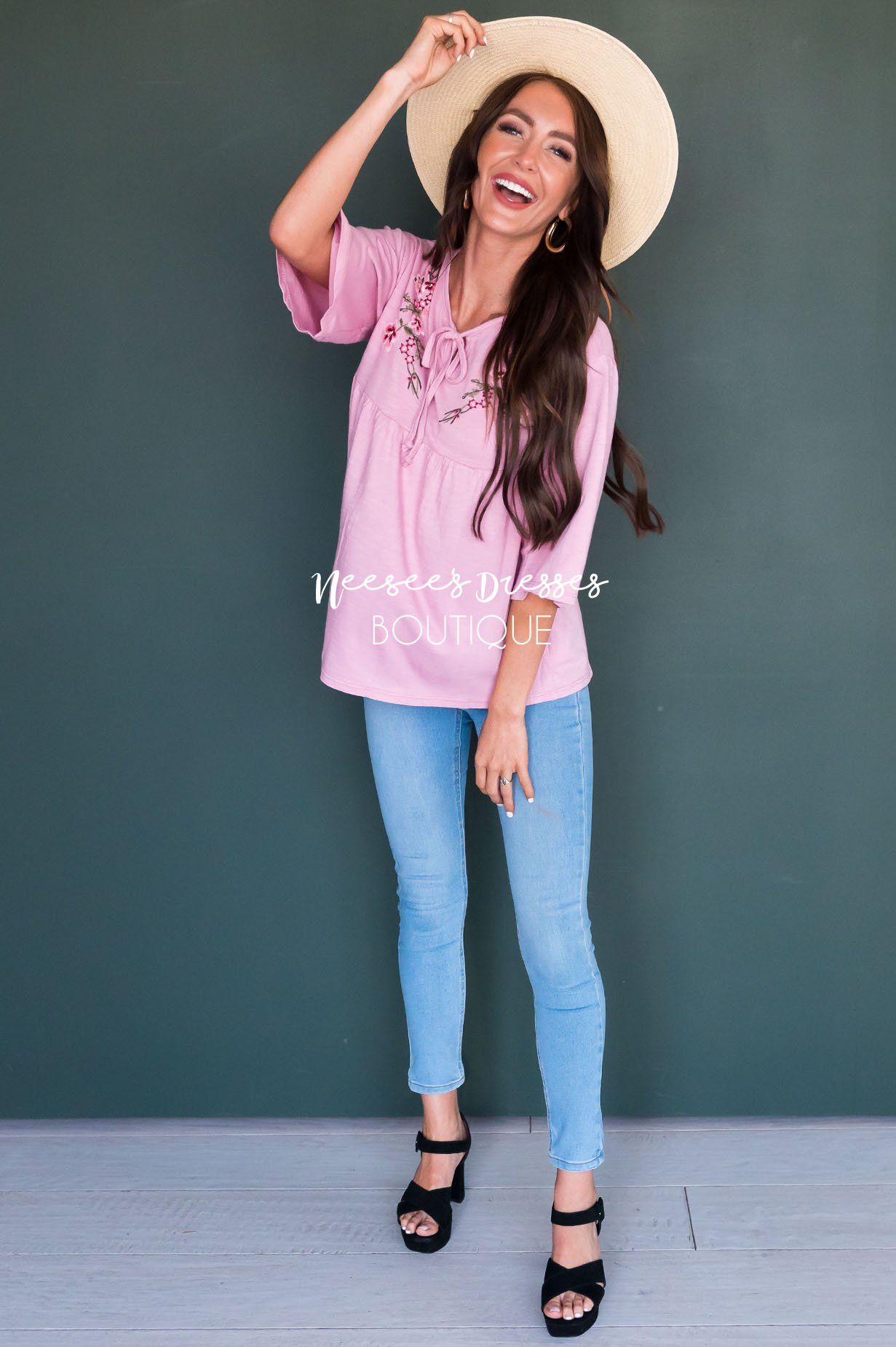 Enchanted Heart Baby Doll Top Tops vendor-unknown 