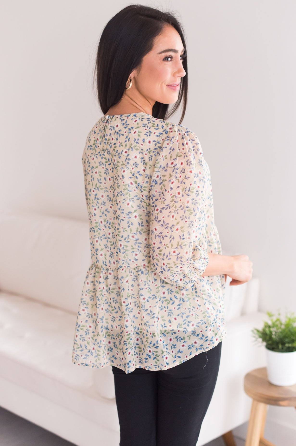 Every Little Thing Modest Blouse Tops vendor-unknown 