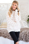 Everything Happy Striped Sweater Modest Dresses vendor-unknown