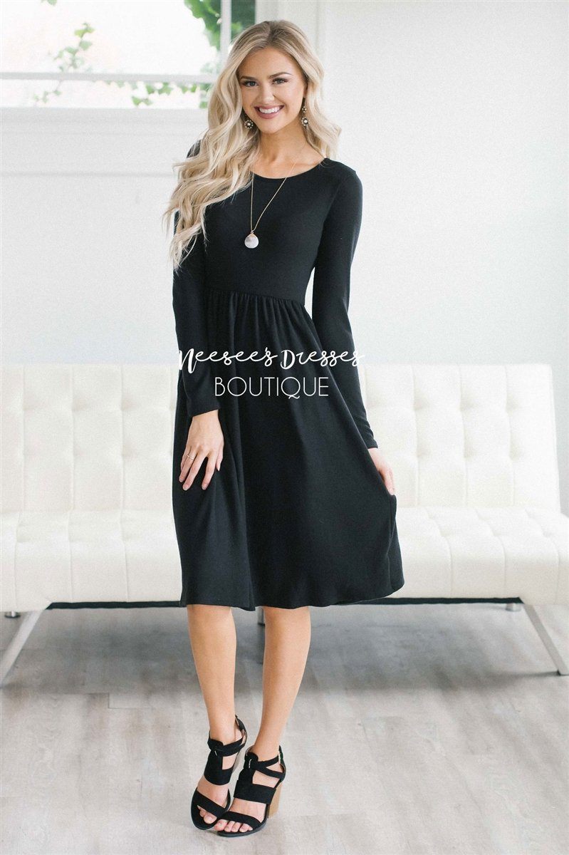 The Annabelle Modest Dresses vendor-unknown Black S 