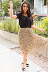 Fall Blooms Modest Pleat Skirt Modest Dresses vendor-unknown