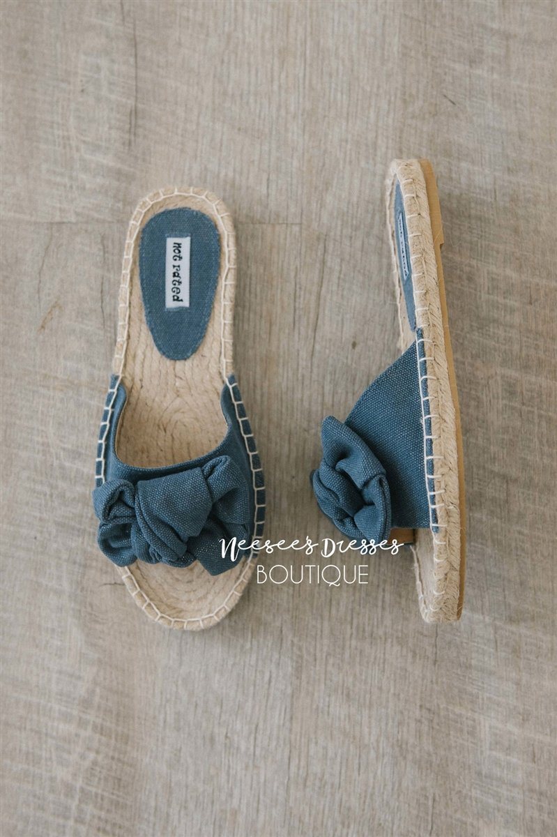 Erra Bow Detail Slides Accessories & Shoes vendor-unknown 