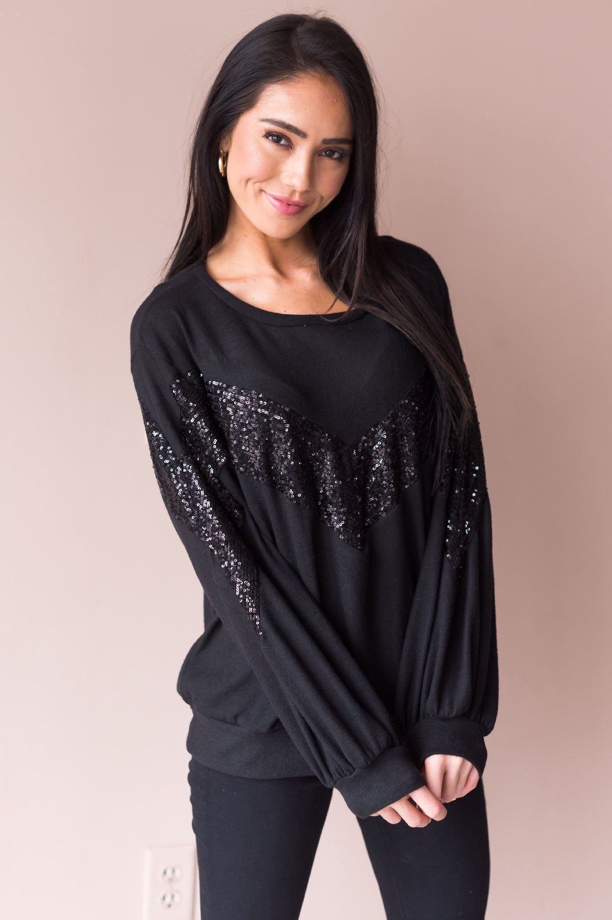 Filled With Joy Modest Fleece Top Modest Dresses vendor-unknown 