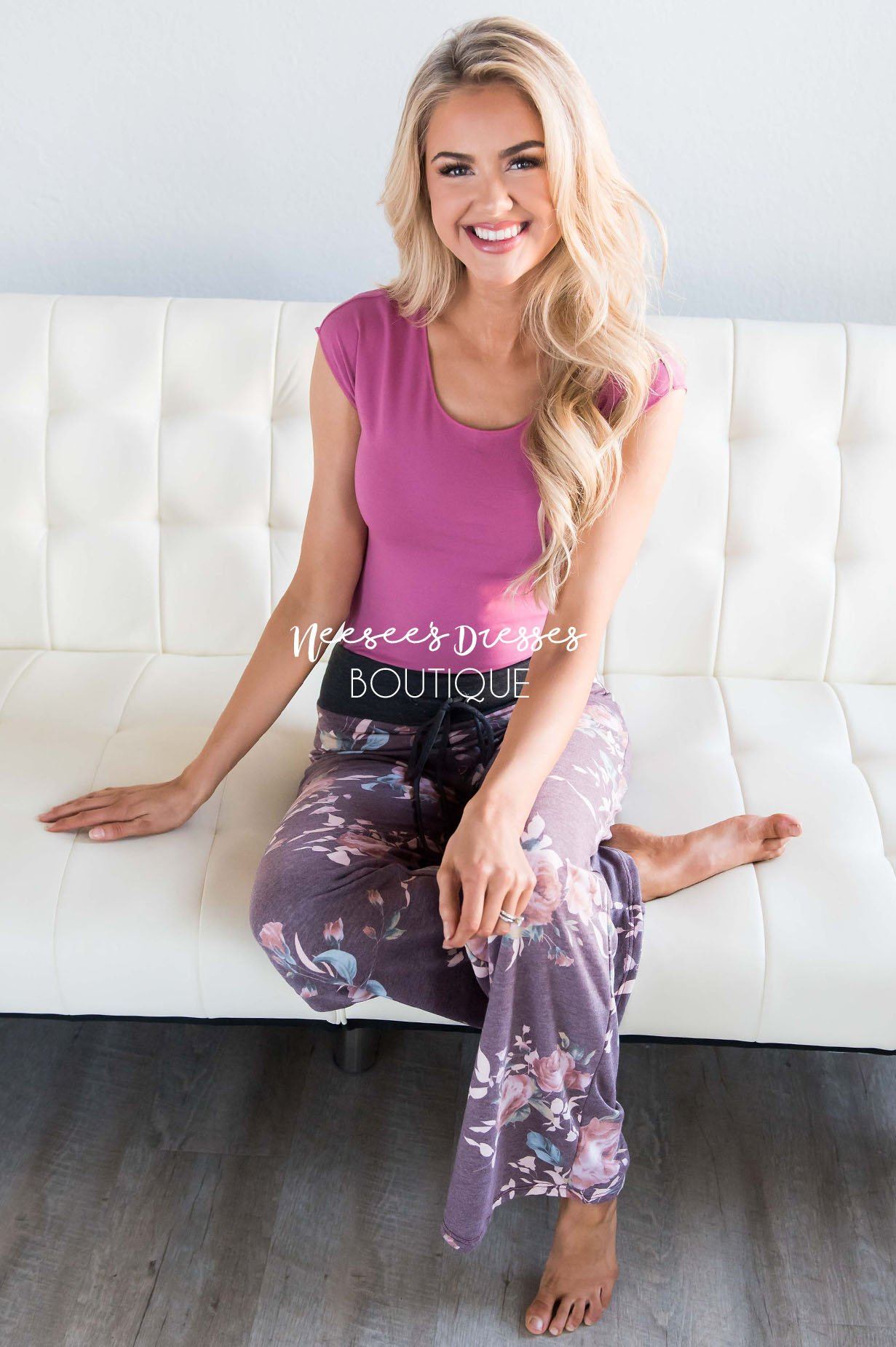 The Cutest Floral Pajama Pants Accessories & Shoes vendor-unknown 