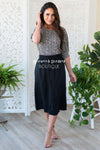 Full of Joy Button Detail Skirt Modest Dresses vendor-unknown