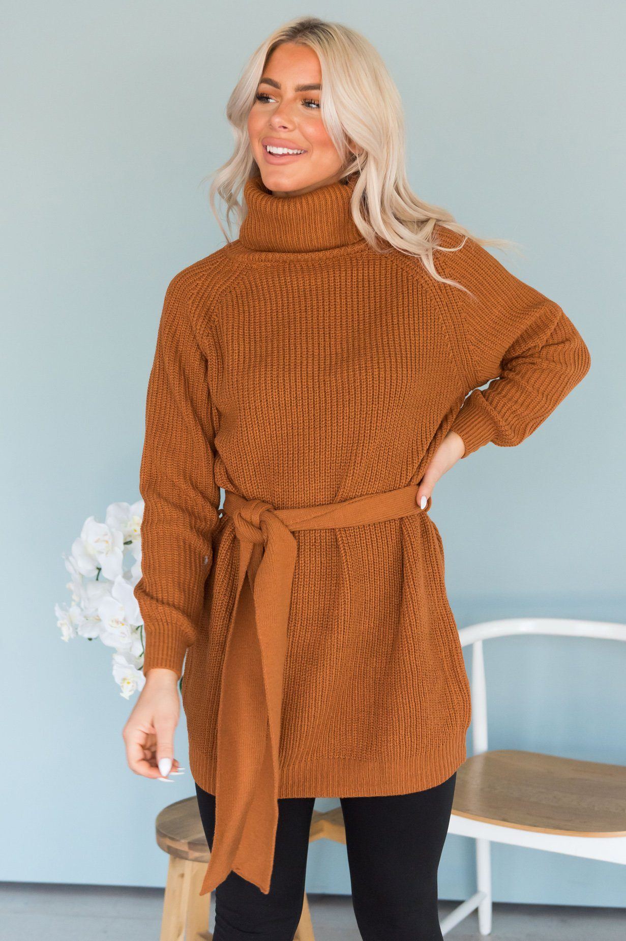 Giving My All Modest Knit Tunic Modest Dresses vendor-unknown 