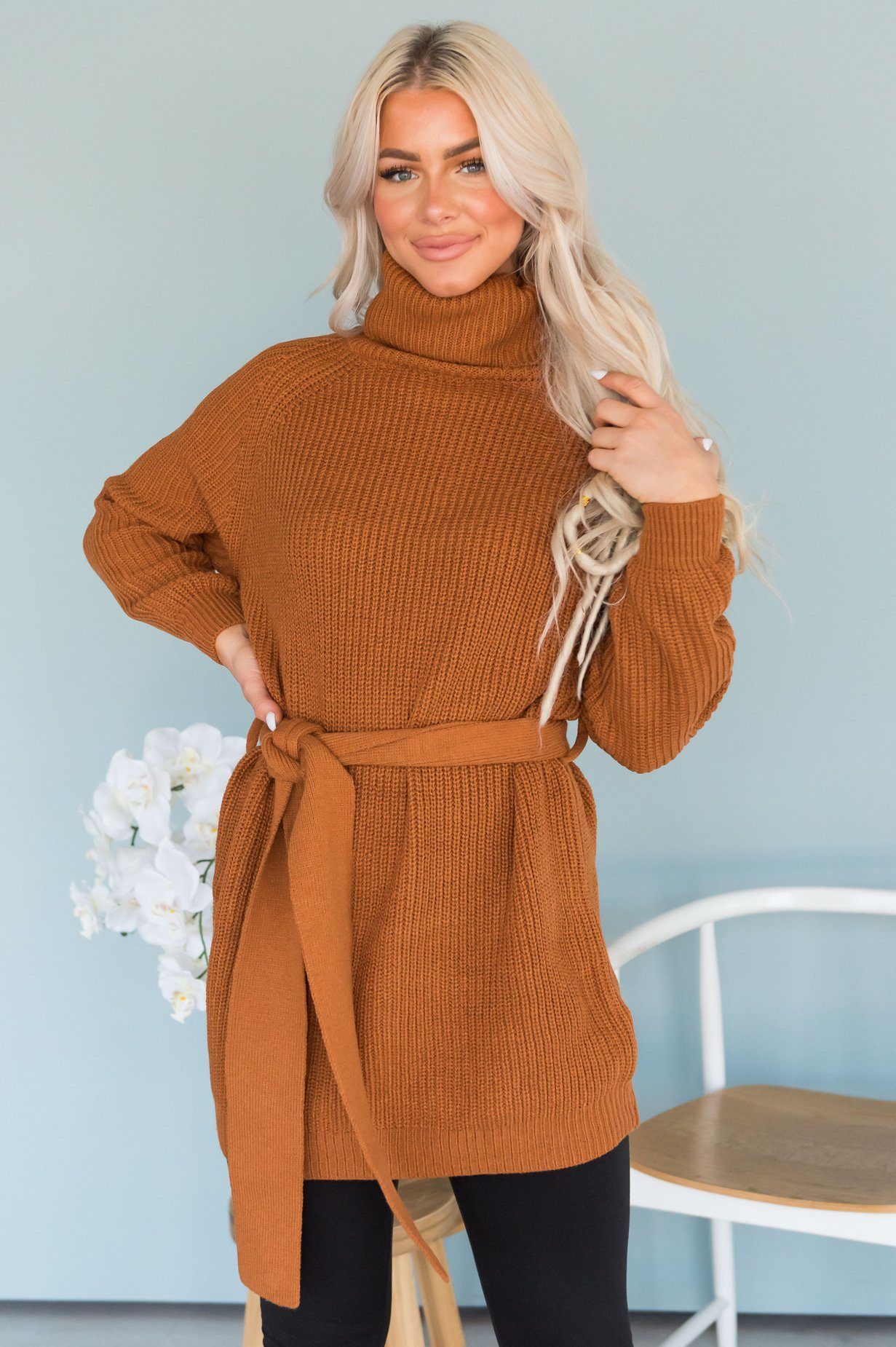 Giving My All Modest Knit Tunic Modest Dresses vendor-unknown 